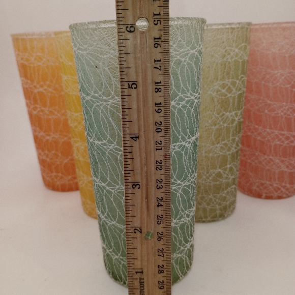 Set of 5 Vintage Spaghetti String MCM Glasses - Picture 13 of 13